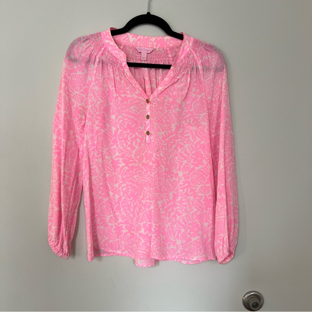 Pink Elsa Silk Top